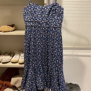 JCrew Liberty London Blue Dress